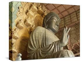 Great Buddha Vairocana (Daibutsu), Todaiji Temple, Nara, Honshu, Japan-null-Stretched Canvas