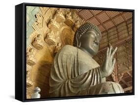 Great Buddha Vairocana (Daibutsu), Todaiji Temple, Nara, Honshu, Japan-null-Framed Stretched Canvas