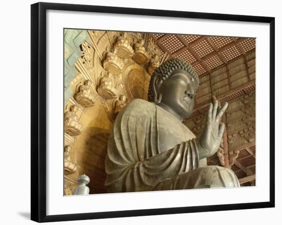 Great Buddha Vairocana (Daibutsu), Todaiji Temple, Nara, Honshu, Japan-null-Framed Photographic Print