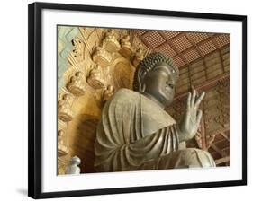 Great Buddha Vairocana (Daibutsu), Todaiji Temple, Nara, Honshu, Japan-null-Framed Photographic Print