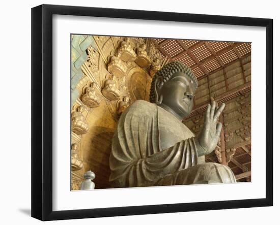 Great Buddha Vairocana (Daibutsu), Todaiji Temple, Nara, Honshu, Japan-null-Framed Photographic Print