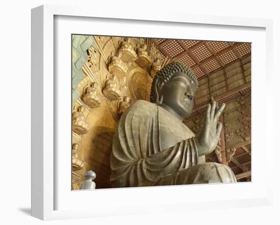 Great Buddha Vairocana (Daibutsu), Todaiji Temple, Nara, Honshu, Japan-null-Framed Photographic Print