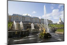 Great Cascade with Great Palace in the background, Peterhof, UNESCO World Heritage Site, near St. P-Richard Maschmeyer-Mounted Photographic Print