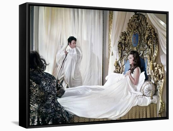 Great Catherine, by GordonFlemyng, with irish actor Peter O'Toole and french actress Jeanne Moreau,-null-Framed Stretched Canvas