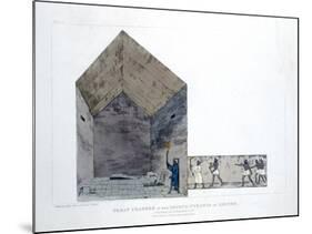 Great Chamber in the Second Pyramid of Ghizeh, Egypt, 1820-Agostino Aglio-Mounted Giclee Print