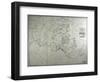 Great Circle Map Showing Fairbanks, Alaska, 1930-null-Framed Giclee Print