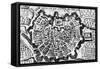 Great City of Milan, of Map of Milan, Italy, 17th Century-null-Framed Stretched Canvas