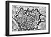 Great City of Milan, of Map of Milan, Italy, 17th Century-null-Framed Giclee Print