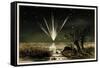 Great Comet of 1861, Artwork-Detlev Van Ravenswaay-Framed Stretched Canvas