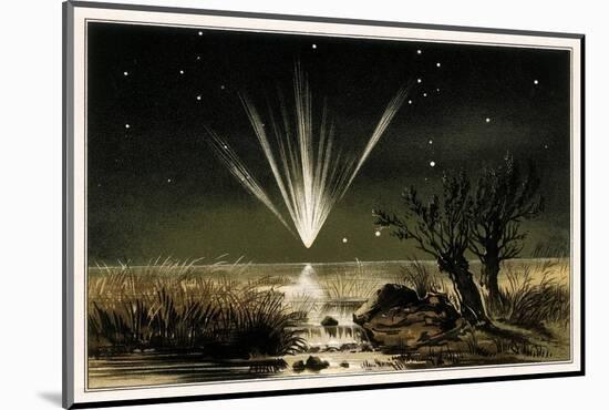 Great Comet of 1861, Artwork-Detlev Van Ravenswaay-Mounted Photographic Print
