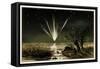 Great Comet of 1861, Artwork-Detlev Van Ravenswaay-Framed Stretched Canvas