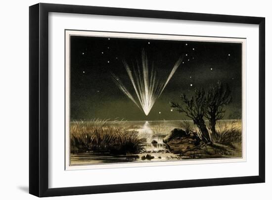 Great Comet of 1861, Artwork-Detlev Van Ravenswaay-Framed Photographic Print