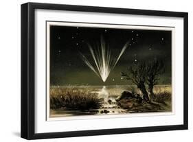 Great Comet of 1861, Artwork-Detlev Van Ravenswaay-Framed Photographic Print