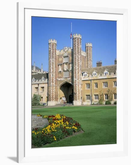 Great Court and Great Gate, Trinity College, Cambridge, Cambridgeshire, England-David Hunter-Framed Photographic Print