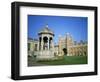 Great Court, Fountain and Great Gate, Trinity College, Cambridge, Cambridgeshire, England-David Hunter-Framed Photographic Print