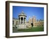 Great Court, Fountain and Great Gate, Trinity College, Cambridge, Cambridgeshire, England-David Hunter-Framed Photographic Print