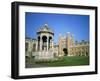 Great Court, Fountain and Great Gate, Trinity College, Cambridge, Cambridgeshire, England-David Hunter-Framed Photographic Print