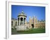 Great Court, Fountain and Great Gate, Trinity College, Cambridge, Cambridgeshire, England-David Hunter-Framed Photographic Print