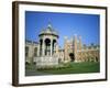 Great Court, Fountain and Great Gate, Trinity College, Cambridge, Cambridgeshire, England-David Hunter-Framed Photographic Print