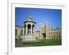 Great Court, Fountain and Great Gate, Trinity College, Cambridge, Cambridgeshire, England-David Hunter-Framed Photographic Print