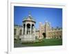 Great Court, Fountain and Great Gate, Trinity College, Cambridge, Cambridgeshire, England-David Hunter-Framed Photographic Print