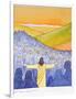 Great Crowds Followed Jesus as He Preached the Good News, 2004-Elizabeth Wang-Framed Giclee Print