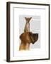 Great Dane and Chihuahua-Fab Funky-Framed Art Print