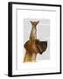 Great Dane and Chihuahua-Fab Funky-Framed Art Print