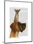 Great Dane and Chihuahua-Fab Funky-Mounted Art Print