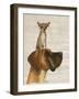 Great Dane and Chihuahua-Fab Funky-Framed Art Print