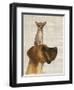 Great Dane and Chihuahua-Fab Funky-Framed Art Print