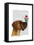 Great Dane and Cupcake-Fab Funky-Framed Stretched Canvas