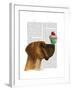 Great Dane and Cupcake-Fab Funky-Framed Art Print