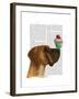 Great Dane and Cupcake-Fab Funky-Framed Art Print