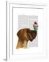 Great Dane and Cupcake-Fab Funky-Framed Art Print