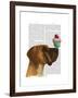 Great Dane and Cupcake-Fab Funky-Framed Art Print