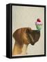 Great Dane and Cupcake-Fab Funky-Framed Stretched Canvas