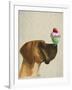 Great Dane and Cupcake-Fab Funky-Framed Art Print