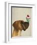 Great Dane and Cupcake-Fab Funky-Framed Art Print