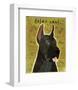 Great Dane (Black)-John W^ Golden-Framed Art Print