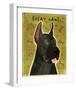 Great Dane (Black)-John W^ Golden-Framed Giclee Print
