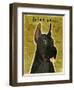 Great Dane Black-John W Golden-Framed Premium Giclee Print