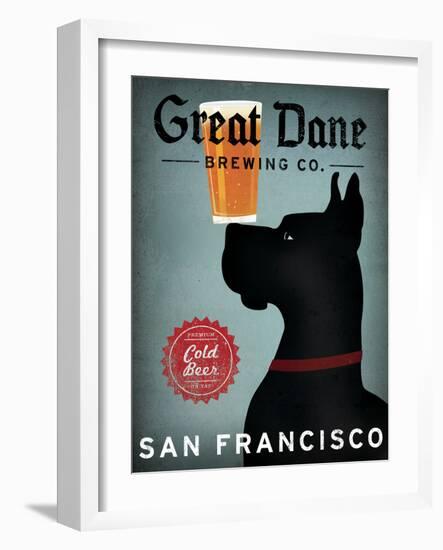 Great Dane Brewing Co San Francisco-Ryan Fowler-Framed Art Print