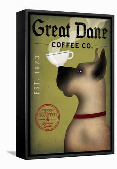 Great Dane Coffee-Ryan Fowler-Framed Stretched Canvas