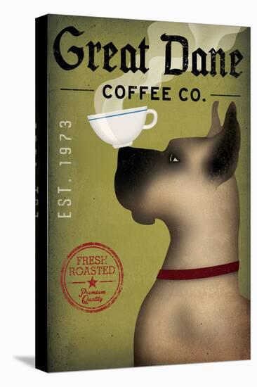 Great Dane Coffee-Ryan Fowler-Stretched Canvas