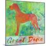 Great Dane Dog-Cora Niele-Mounted Giclee Print