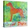 Great Dane Dog-Cora Niele-Stretched Canvas