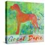 Great Dane Dog-Cora Niele-Stretched Canvas