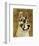 Great Dane (Harlequin)-John W^ Golden-Framed Art Print