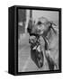 Great Dane Holding Chihuahua in Purse-Bettmann-Framed Stretched Canvas